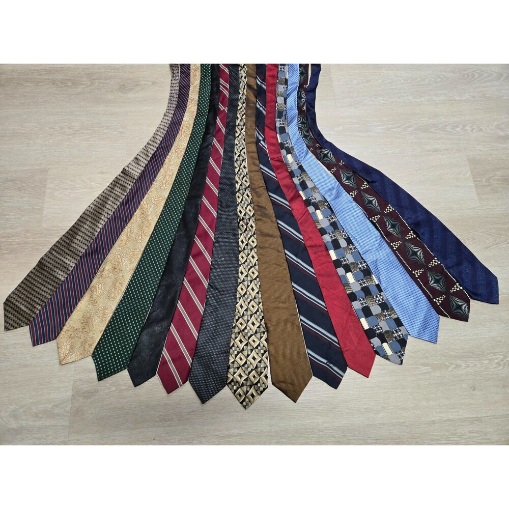 Lot 15 Men’s Ties Mixed Brands Styles Assorted - Dress - Business - Formal